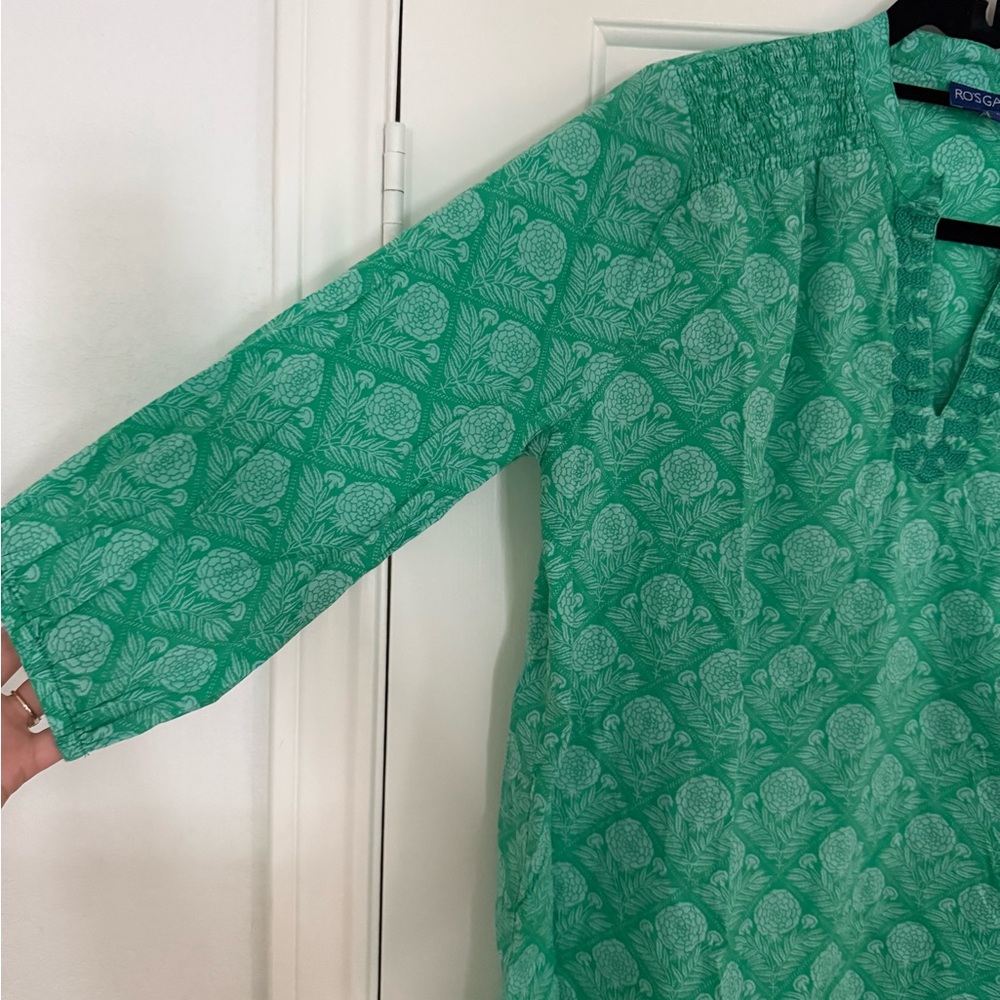 Ro’s Garden Green Floral Women's Top Size Small - Picture 4 of 9